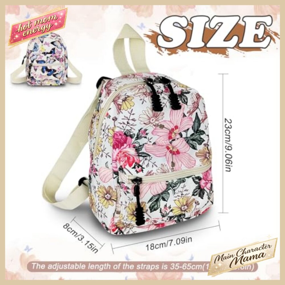 Nylon Mini Backpack Purse Lightweight Adjustable … - image 6